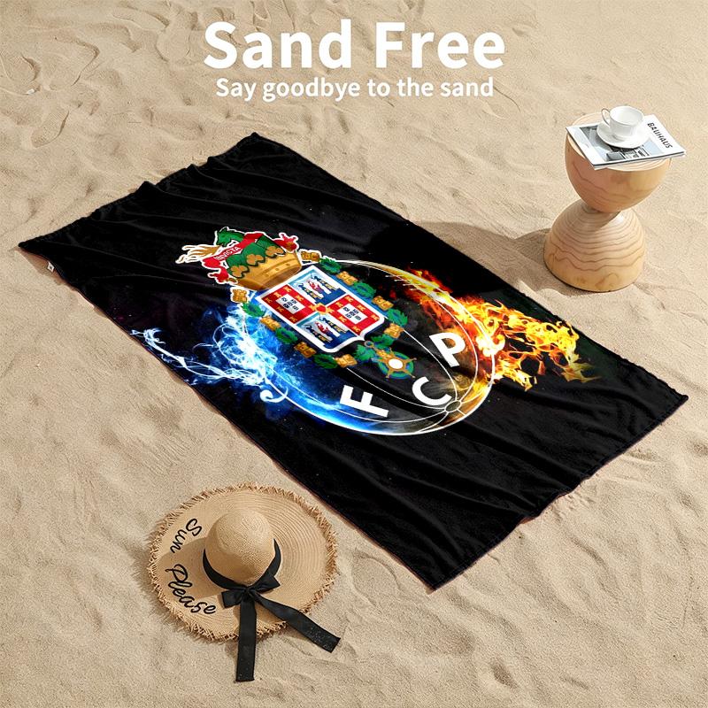 FC Porto Strandtücher dienen auch als Badetücher Sommer-Essential ein Muss für draußen den Strand und den Pool