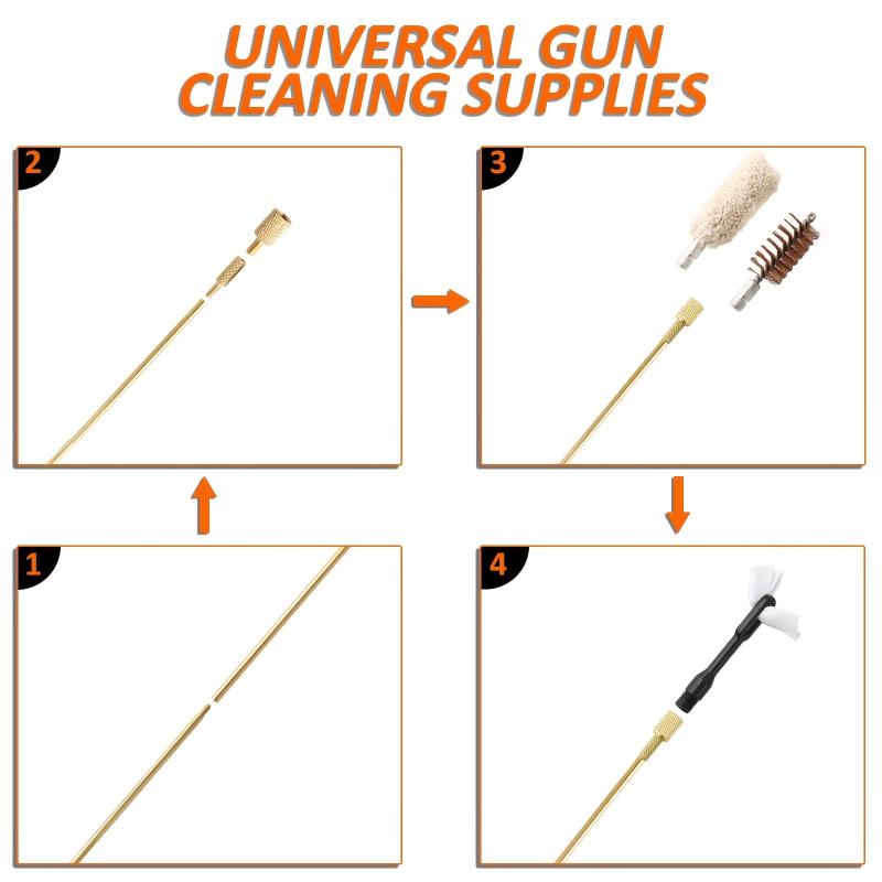 Deluxe Gun Care Kit - Advanced Cleaning Tools In Durable Carrying Case - Basic Maintenance for Hunting Rifles, Pistols and Shotguns