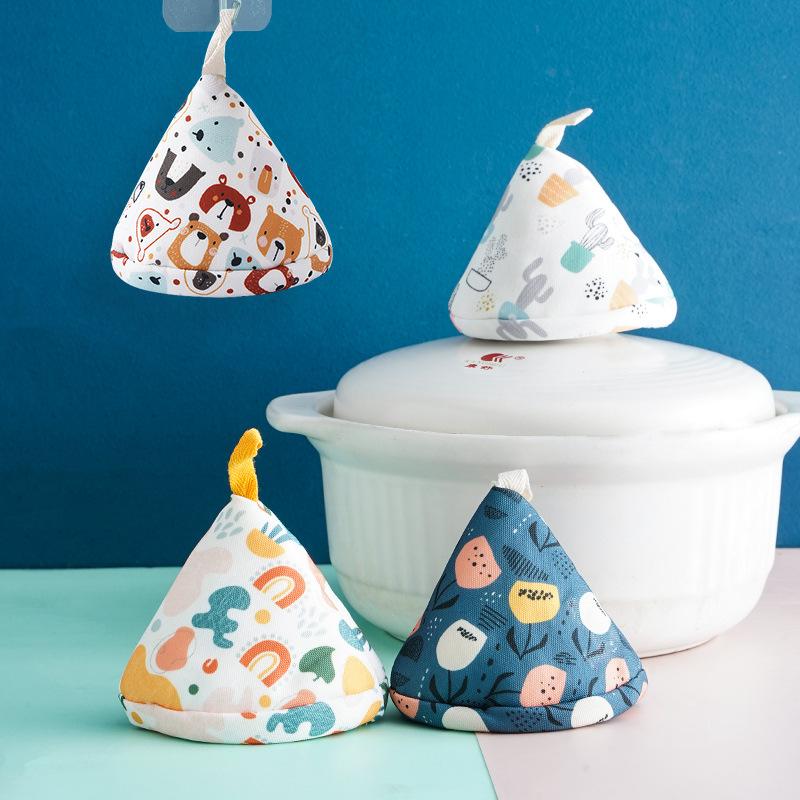 Pot Lid, Triangular Pot Cap, Kitchen Fabric Heat Insulation Pot Handle Cover, Clay Pot, Iron Pot Ear Cover, Enamel Pot Heat Insulation Cover