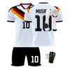 Men's Soccer Jersey Set Includes Short Sleeve Shirt Shorts Shin Guards and Socks Suitable for Sports Training and Matches