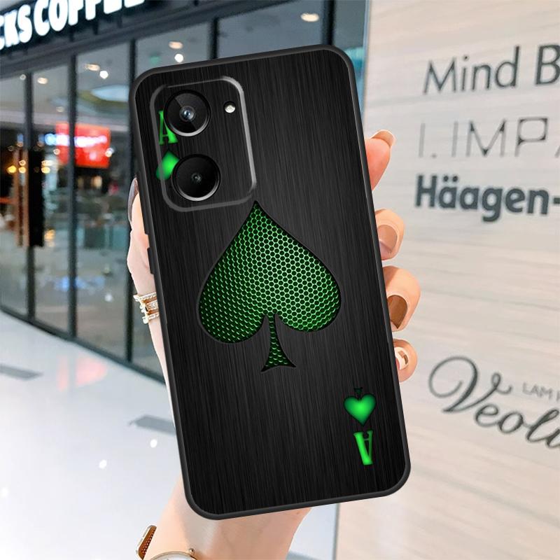 Ace of Spades Case For Realme 15 14 13 12 11 Pro Plus GT6 GT7 Pro C55 C51 C35 C53 C61 C65 C67 C63 C71 C75