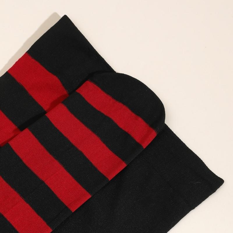 Damen Weihnachten Halloween Gestreifte Strumpfhosen Hoher Bund Vollständig Lange Strumpfhosen Leggings Strümpfe Cosplay Kostüm Zubehör