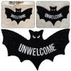 Unwelcome Bat Shaped Mat Spookys Front Door Welcome Mat for Living Room Decor