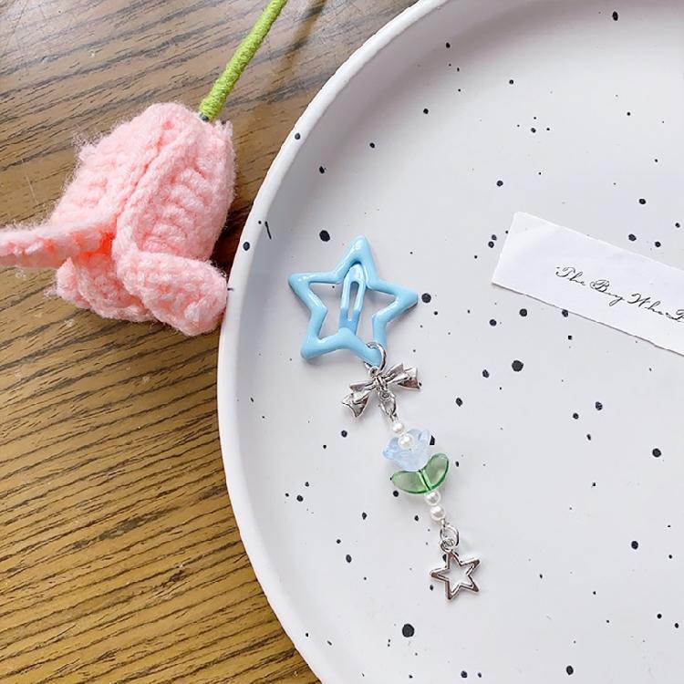 Dopamin-Look Sternform Haarnadel Niedliche Karnevals-Fotografie-Haarnadel für Mädchen