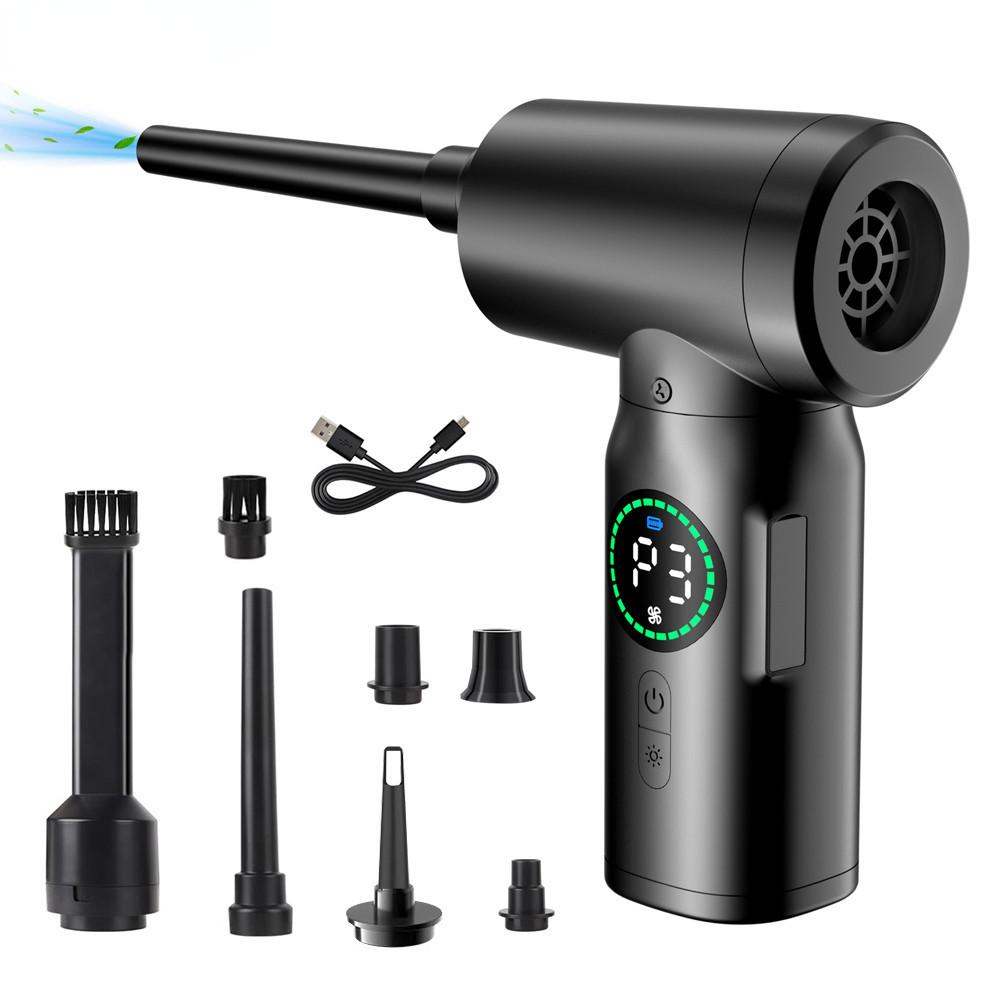 2 in 1 Portable Compressed Air Duster Air Blower & Vacuum Cleaner Cordless Keyboard Computer Duster Blower 3.81*1.88*6.51 inch