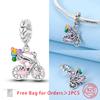 Charm Bead Charms Romantic Balloon Bike Motorcycle Locomotive Copper Bead Charms Pendant Authentic Bracelets Women Do It Yourself Jewellery Making Gif