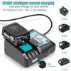 DC18RF Li-ion Battery Charger 3.5A Charging Current for Makita 14.4V 18V BL1830 Bl1430 DC18RC DC18RA Power Tool with USB