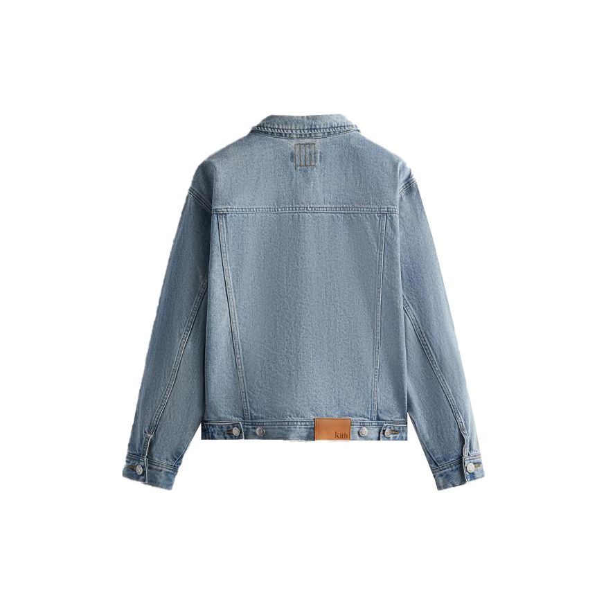 Kith Centre Denim Jacket Light Indigo Unisex Outerwear Blue KHM010269-415