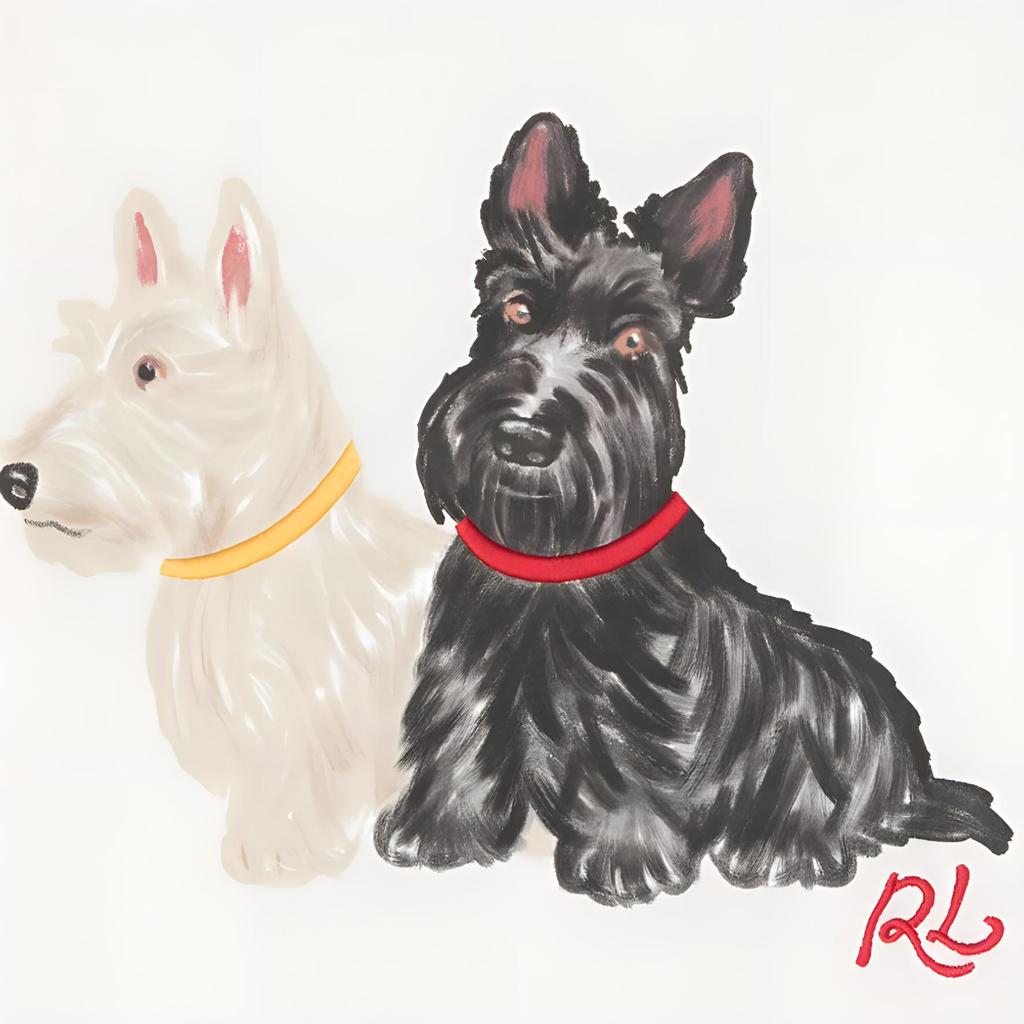 Polo Ralph Lauren T-skjorte FW24 Hundetrykk Bokstavlogo Broderi Rund Hals Langermet Barn Topper Hvit 312951031-001