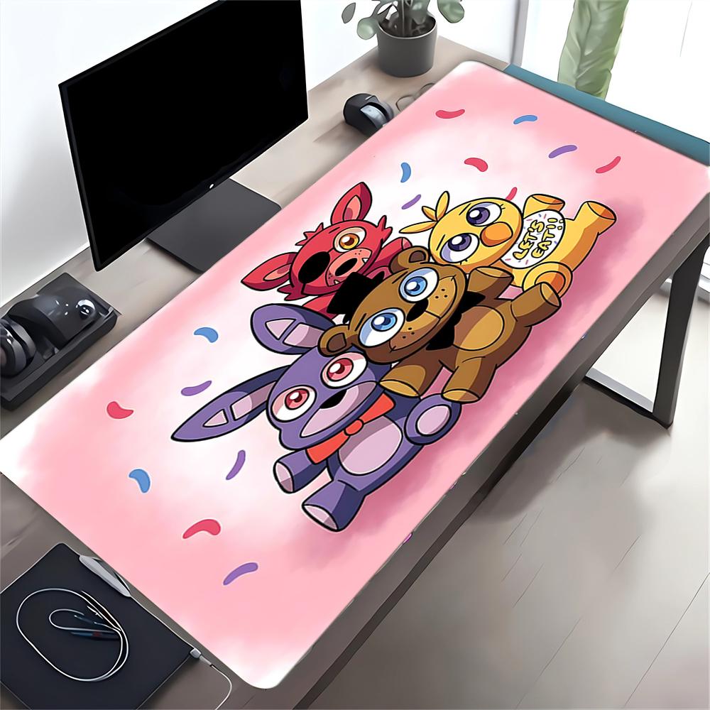 Fnaf Party Time Large Gaming Mouse Pad Nonslip Rubber Base Waterproof Desk Mat For Office Pc Laptop