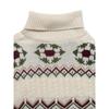 Winter New Ethnic Style Pattern Turtleneck Pullover Sweater Fresh Sweet Pastoral Style Sweater for Women