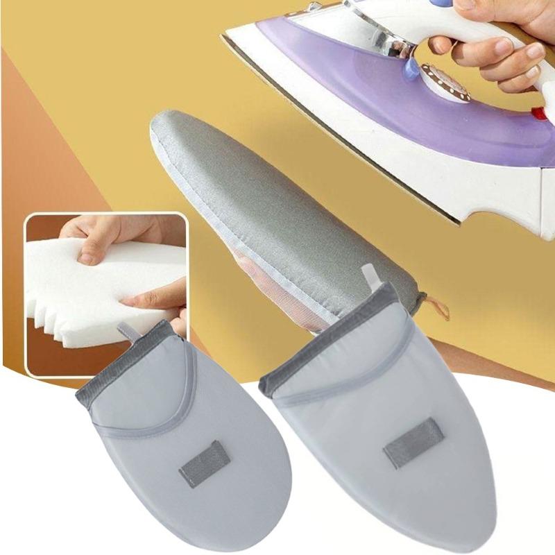 Portable Handheld Ironing Pad with Heat-Resistant Glove Garment Steamer Board for Clothes Protective Mat Home Ironing Supply