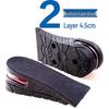 Unisex Invisible Height Increase Insoles: Shock-Absorbing, Deodorant, Breathable Air Cushion Half Pads