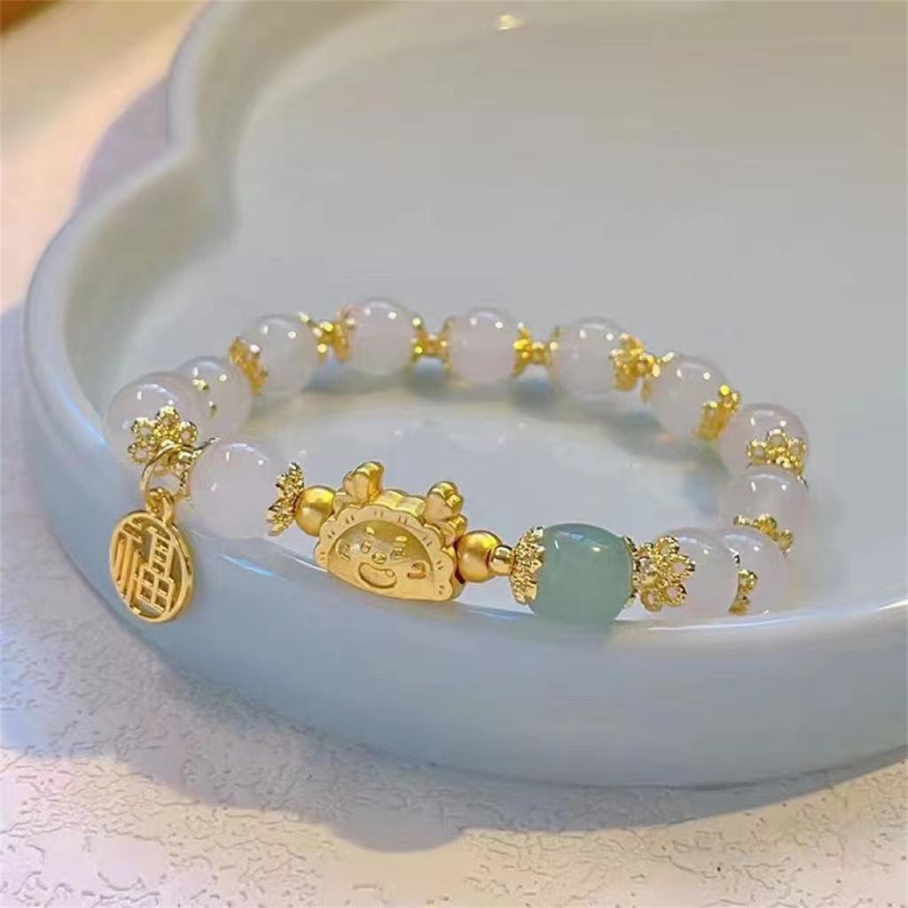 Yilong Steamed Dumpling Bracelet New Zodiac Dragon Birth Year Gift Dragon Dumpling Jewelry Classmate Birthday Gift