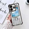 Funny Retro Callphone Plating Phone Case For Xiaomi Redmi Note 14 15 Pro Plus 13 12 11 11S 11T 10 9S 9 5G Anti-Fall Airabag Cove