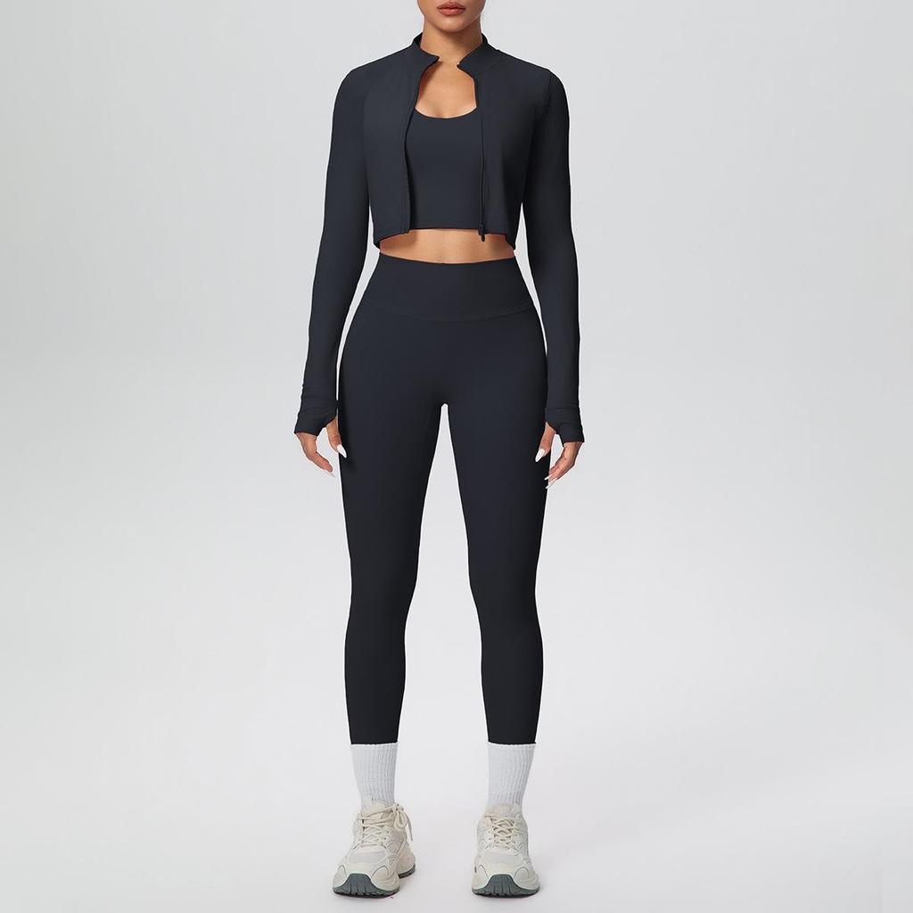 Beautiful Back Breathable Halter Vest & Tight Yoga Sports Set