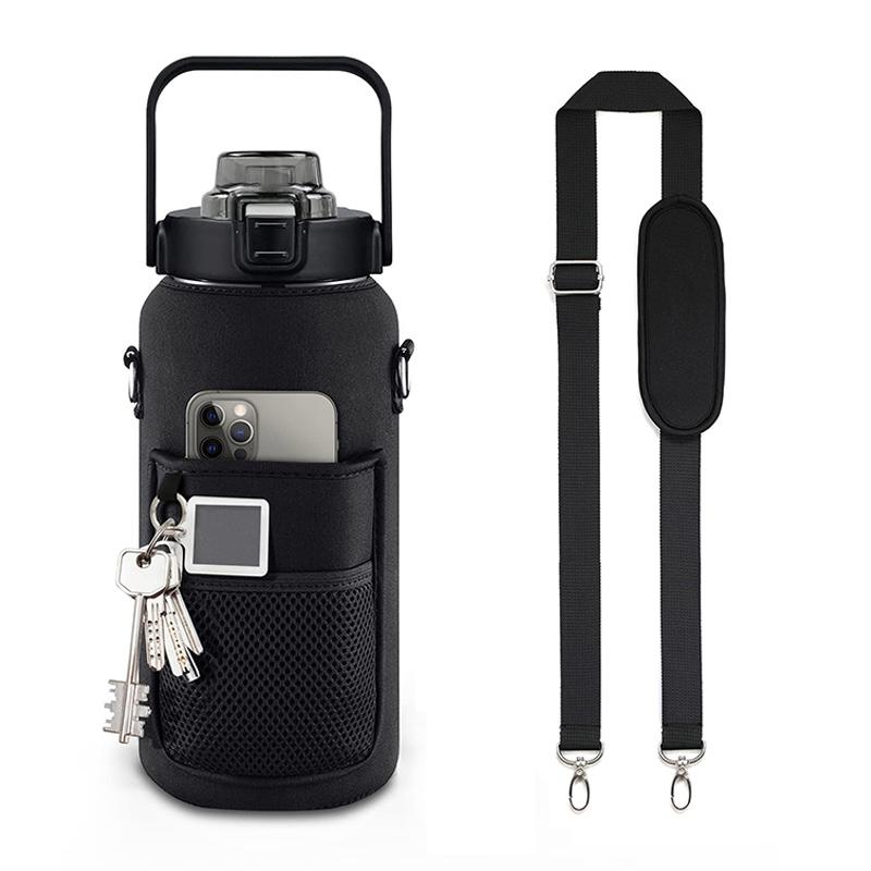 

Спортивні чохли для пляшок з водою Тримач для мобільного телефону Велика місткість Мотиваційні пляшки з водою Тримач Сумка Термос Посуд для напоїв