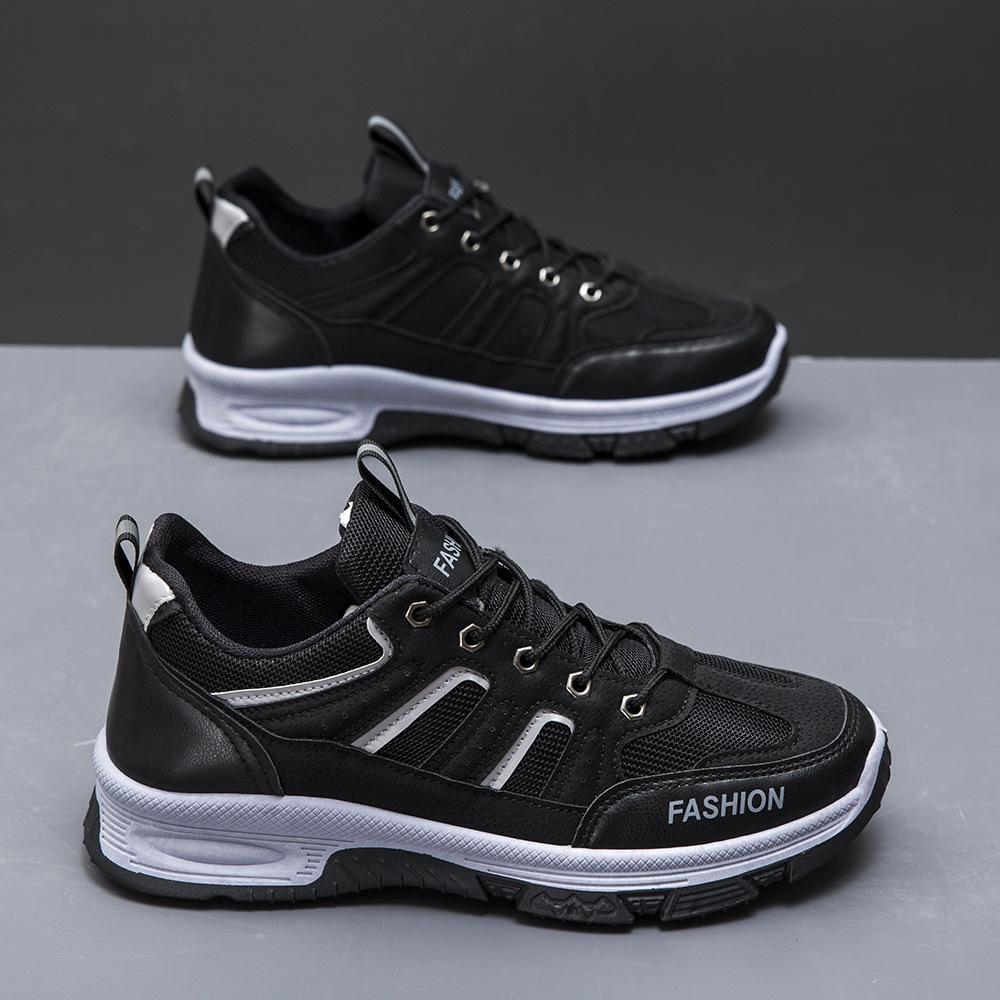 

Весна и лето Новые сетчатые дышащие походные ботинки Обувь для спорта и отдыха на открытом воздухе Мужская модная обувь Сетчатая обувь Студенческая обувь 44 чёрный