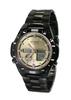 [ARTSTATE AS1771C] Men's Radio-Controlled Watch, Date and Day Display, Stainless Steel, IP Black Plated, Long Life, 100M Water Resistance