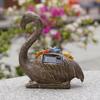 Garden Solar Statue LED Lights Lawn Ornament Home Decor Nightlight Landscape Outdoor Flamingo