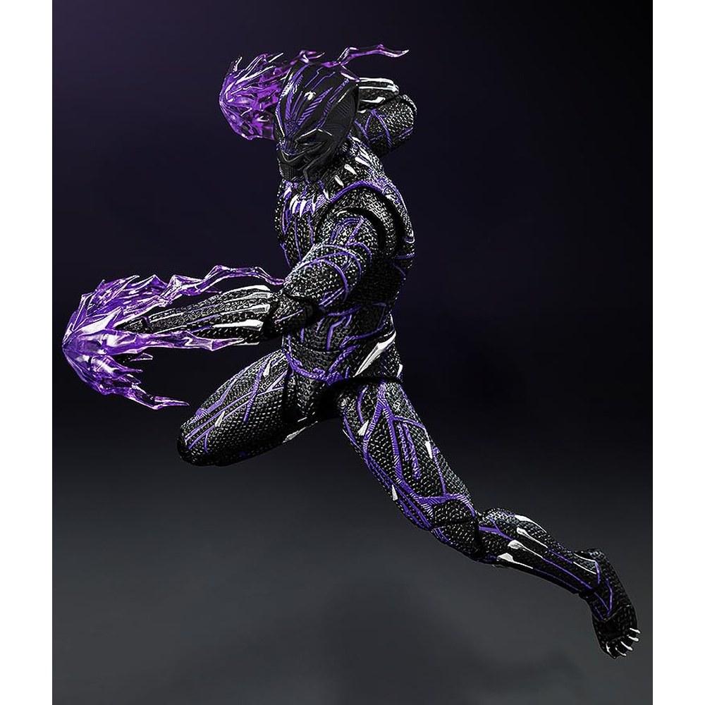 threezero Marvel Studios The Infinity Saga Black Panther Kinetic Energy Charged 1/12 Scale Articulated Figure ABS PVC POM Zinc Alloy Metal