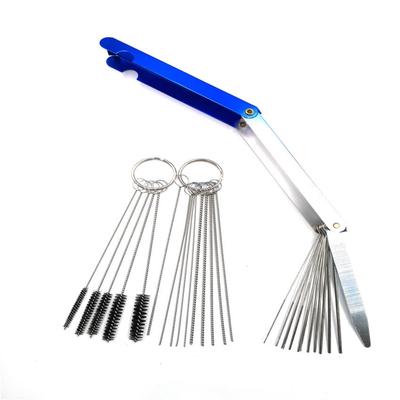 Carburetors Carbon Dirt Jet Remove Cleaner Stainless Steel Cleaning Needles Brushes Tool Kit for