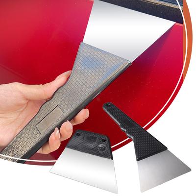 Window Tint Squeegee Stainless Steel Auto Wrap Tools With Handle Small Cleaner Window Film Remover Car Accessories