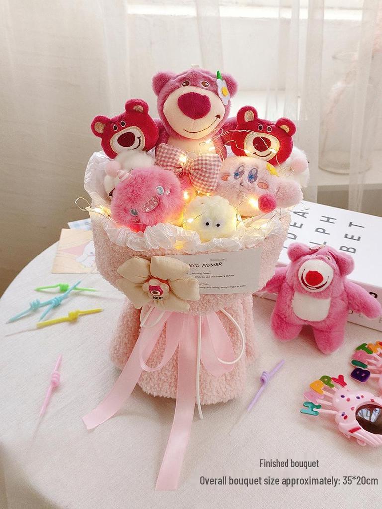 Valentine's Day Kitty Plush Bouquet: Perfect Gift for Girlfriend or Bestie