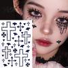 Waterproof Gem Makeup Decals Halloween Scar Face Stickers, Rhinestone Wound Body Art Glow In The Dark Party Gems Decals, Self Adhesive Temporary