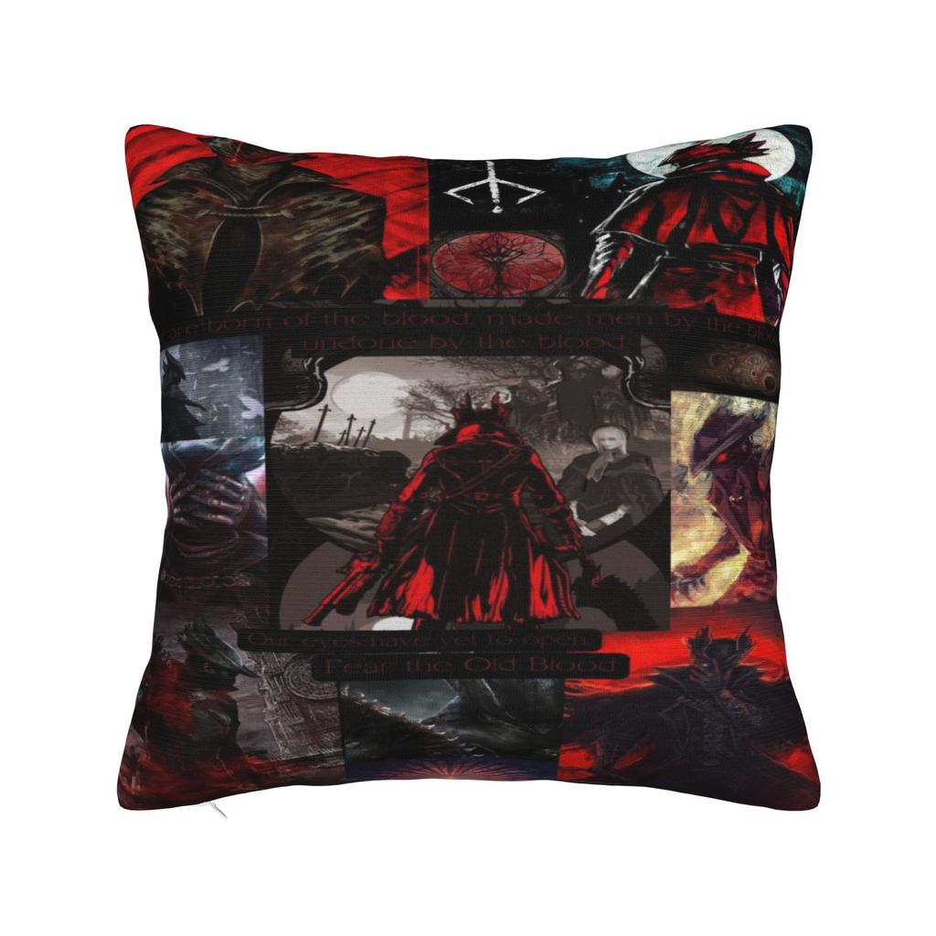 Bloodborne  Printing Pillowcase Cushion Cover  Throw Pillow Cover Y2K Seater Decor Zippered Multi-Size