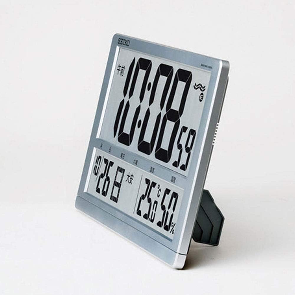 Seiko Clock (SEIKO) Wall Clock/Desk Clock, Radio-Controlled Digital Calendar, Rokuyo (Japanese Calendar System), Temperature, Humidity Display, Large