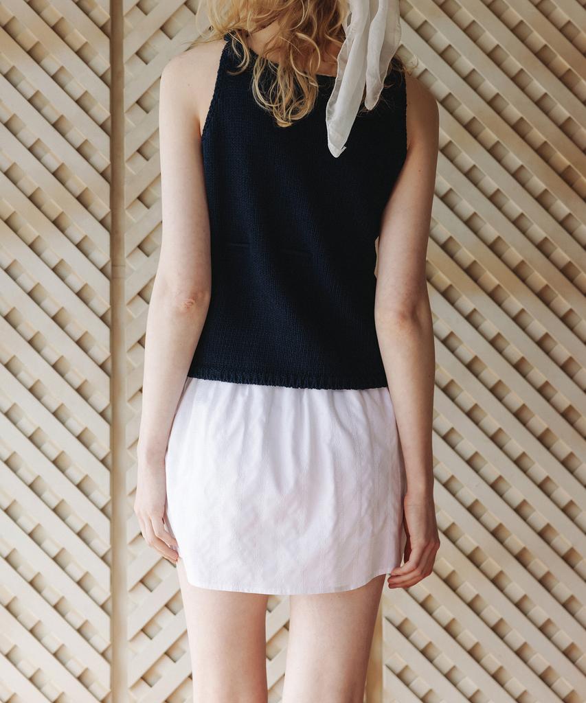 ANDNEEDS Torre Frill Mini Skirt (White)
