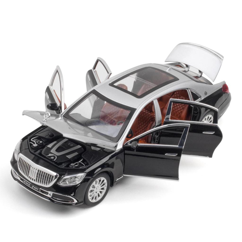 Maybach S600 Alloy Six-Door Model Car Ornament for Interior Decor