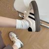Women's Shoes Fashion Leather Casual Shoes Thick-soled Sneakers Lace Up Platform Vulcanized Shoe Tennis Training Shoes for Women