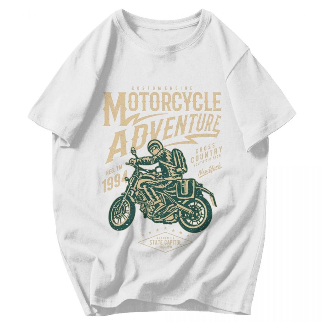 Men T Shirt Motorcycle Adventure Vintage Motor Gifts Y2K Graphic Customized Unisex Clothing T Shirts
