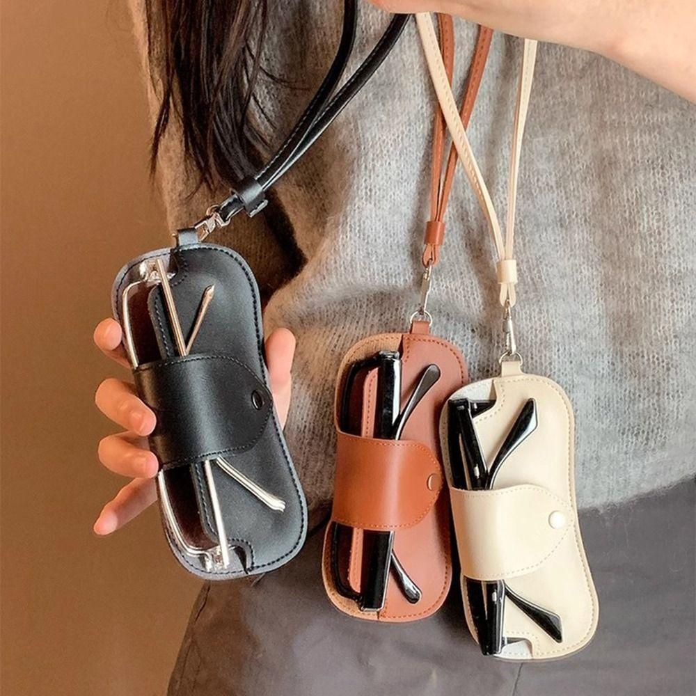Hanging Neck Glasses Storage Bag Eyewear Protector Case Sunglasses Eyeglass Bag  Outdoor