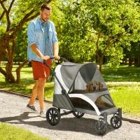 PawHut Dog Stroller, Foldable Dog Stroller for Large Dogs, Pet Cart with