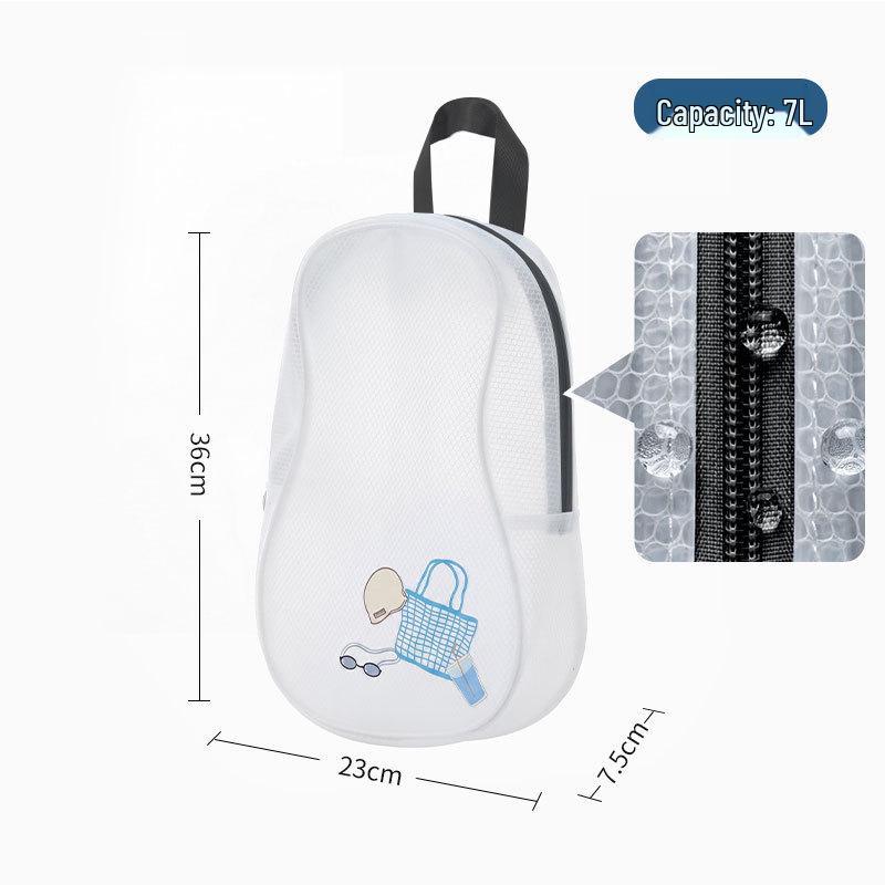 Women's Waterproof PVC Swim Bag: Portable Wet/Dry Beach & Sports Handbag