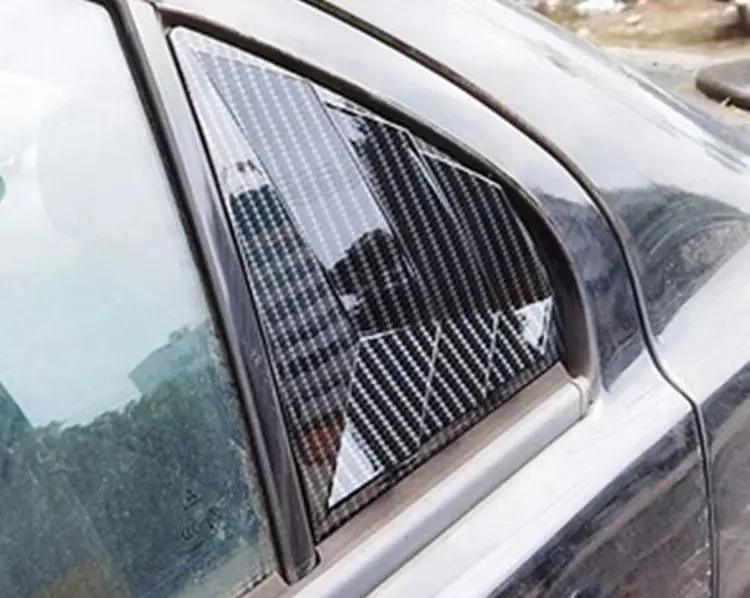 2008-2018 Mitsubishi Lancer EX Carbon Fiber Rear Triangle Window Trim.