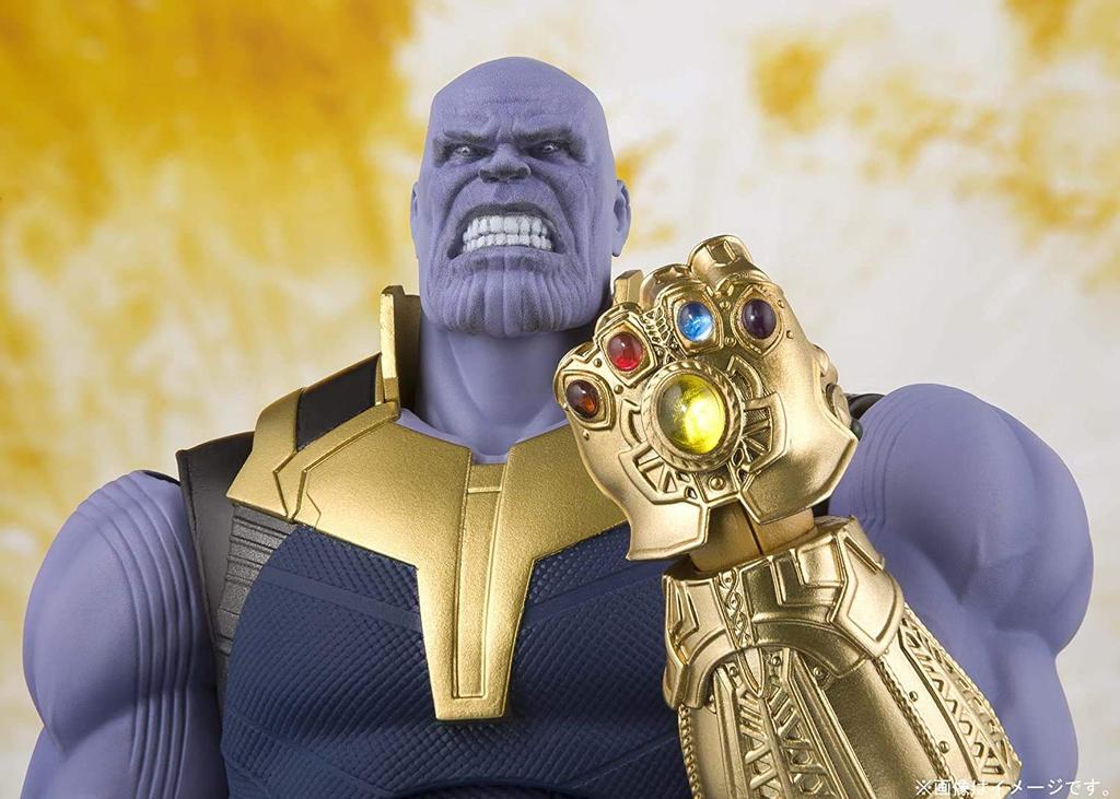 TAMASHII NATIONS Avengers Thanos 190mm malovaná pohyblivá figurka SHFiguarts (Avengers/Infinity War) Cca. PVC/ABS