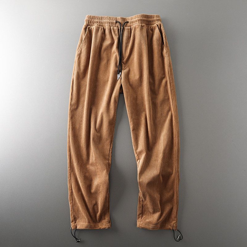 American Style Autumn and Winter Cut-off Label Men's Sports Corduroy Pants
