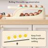 Egg Storage Box Egg Case Holder Large Capacity Egg Tray Organizer Household Space-Saving Eggs Rolling Rack for Refrigerator