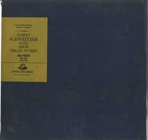 

LP Record ALBERT SCHWEITZER - Bach: Masterpieces / Toccata, Adagi AB7004 ANGEL - Japan Classical Used