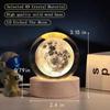 Einzigartige 3D-Kristallkugel-Lampe mit Galaxie- und Planetenprojektionen, USB-Nachtlicht für gemütliche Atmosphäre, Plasma-Kugel