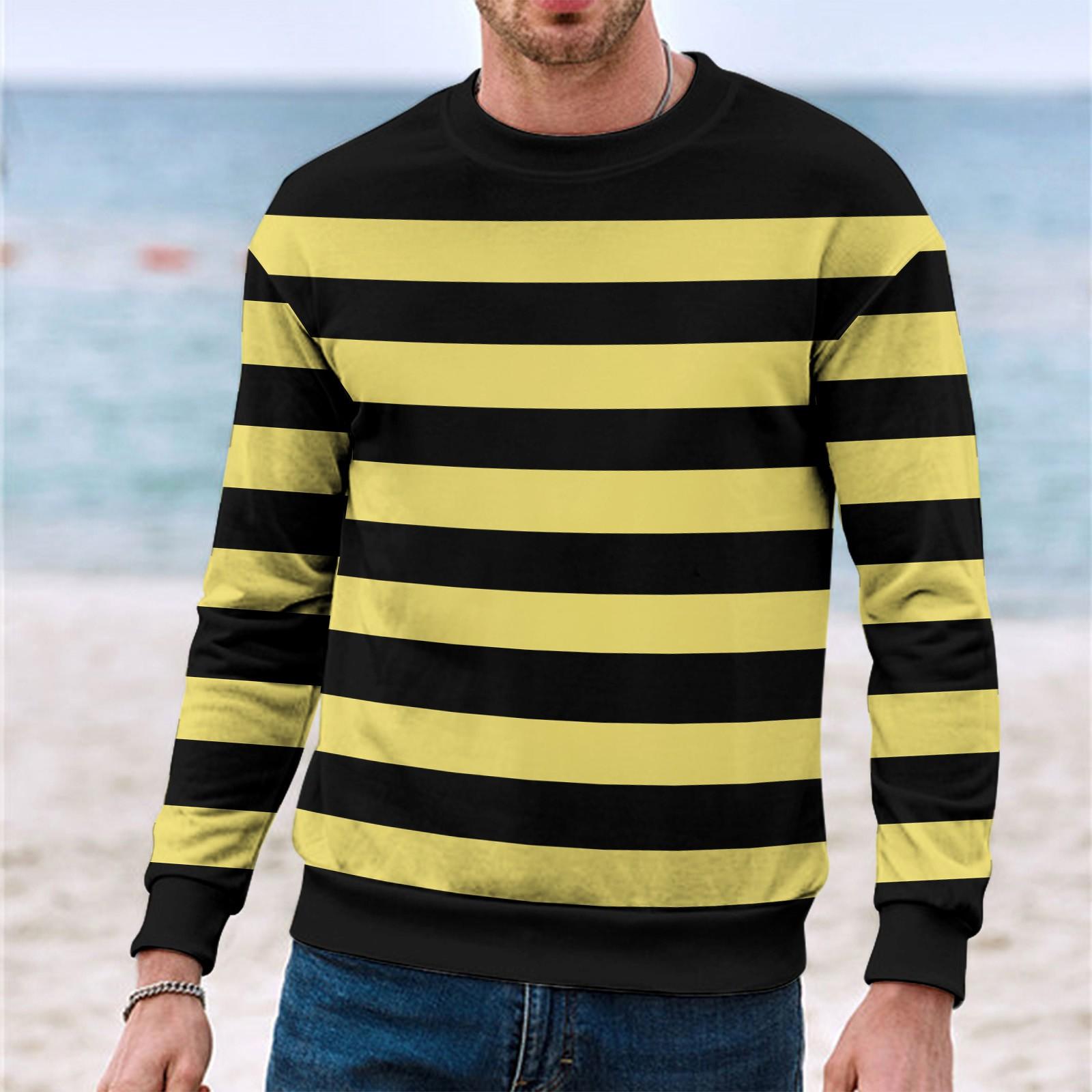 Рождественский свитер с длинным рукавом с 3D принтом креативная пара осенне-зимнее пальто с круглым вырезом для вечеринки XL жёлтый 1654₽