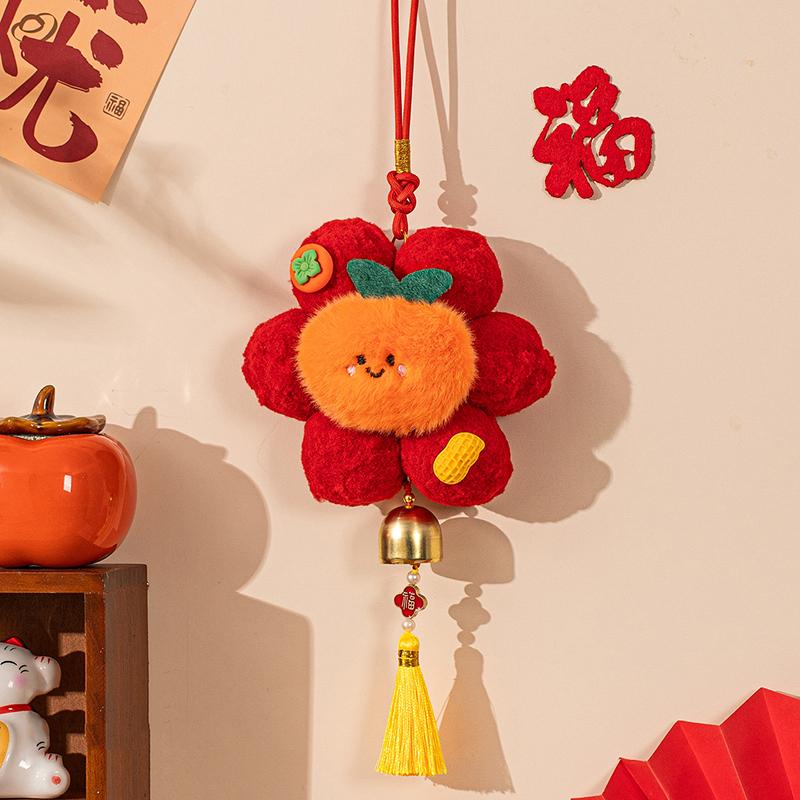 2026 Year Of The Horse  Year Decor Pendant Plush Living Room Joyful Atmosphere Decor Spring Festival Entrance Door Hanging