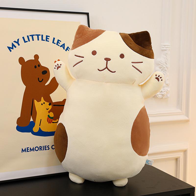 

Милая подушка в виде сыра, котенка, плюшевая игрушка, кровать для девочки, спящая кукла, теплый подарок-компаньон 45cm（0.3kg）