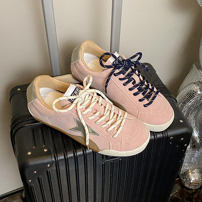 Small people increase the height of the stars and make old small dirty shoes for women 2025 autumn new thick-soled versatile casual board shoes f