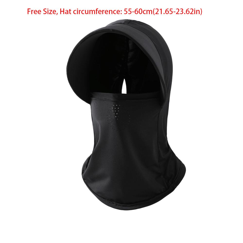 Breathable Visor Cap with Shawl Sunscreen Hat New Pullover Cap Outdoor Sports