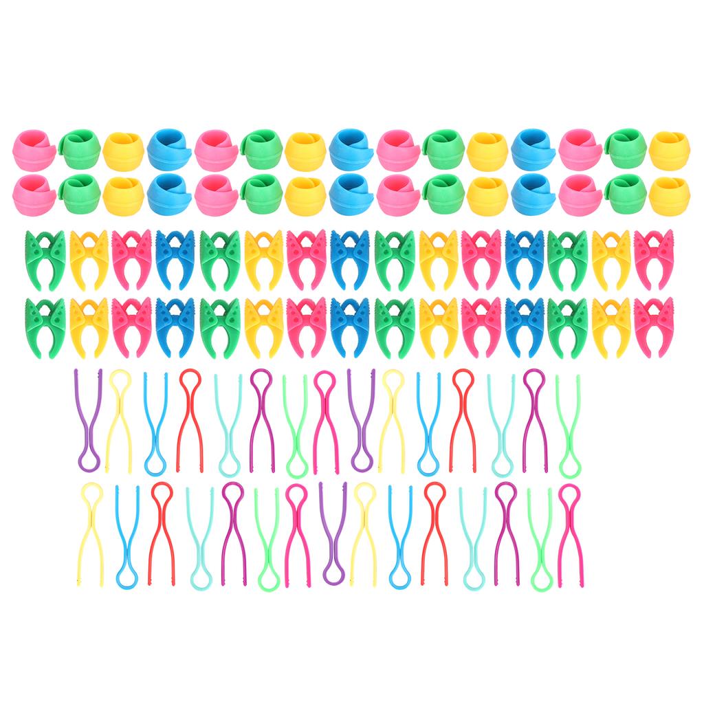 90Pcs Bobbin Thread Buddies Silicone Clamps Fixing Clips Plastic Sewing Supplies